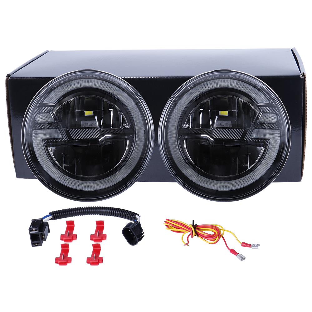 7" LED Headlight Pair for Jeep CJ/Wrangler TJ/JK